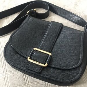 Michael Kors Maxine Large Leather Saddle Bag